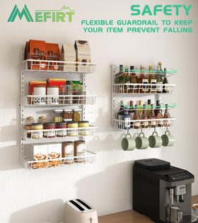 Mefirt door-hanging design frees counter space in kitchens and bathrooms.