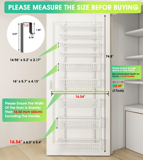 Mefirt heavy-duty stainless steel baskets showcasing durable pantry shelving.