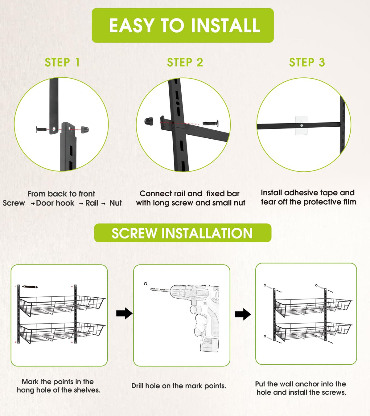 Mefirt space-saving solution declutters bathrooms, laundry, and closets