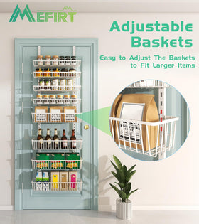 Mefirt stainless steel door hanging rack designed for daily durable organization.