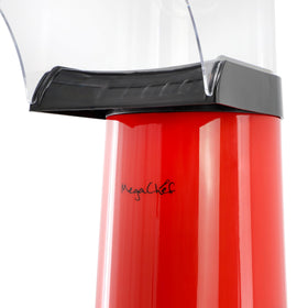 Megachef measuring cup included ensures perfect kernel amounts for consistent results.