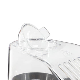 Megachef red popcorn popper in action demonstrates fast, even heat for movie night popcorn.