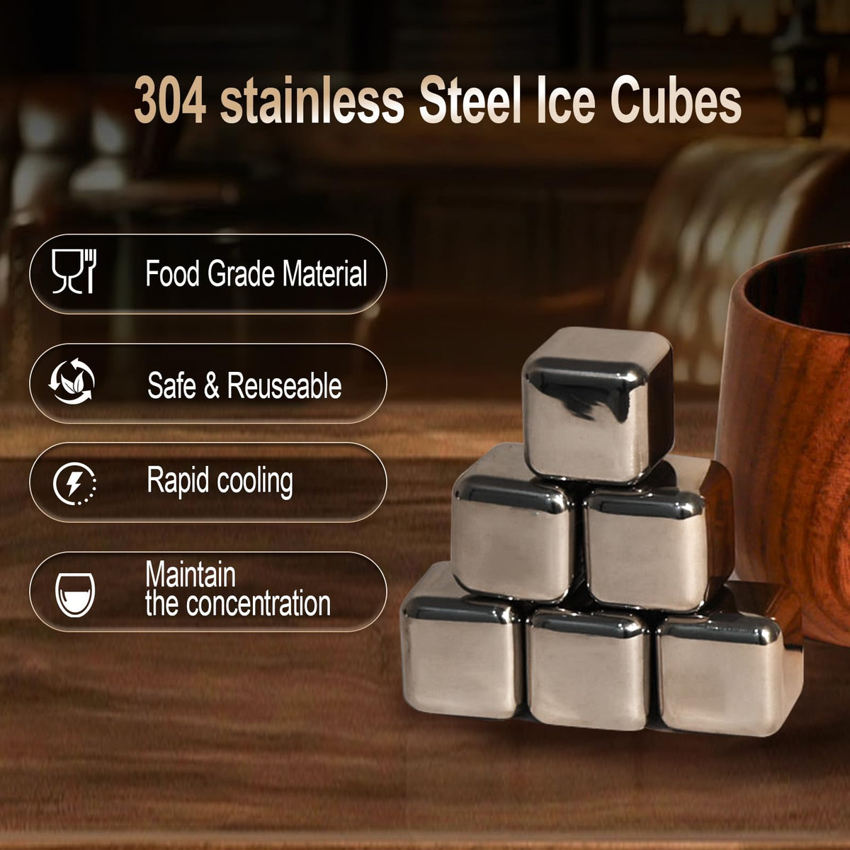 Megapuxin charred wooden bourbon glass gift box showcasing kit