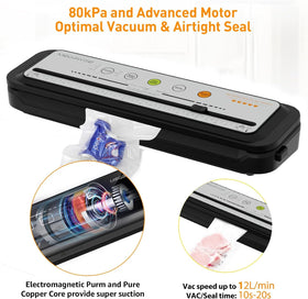 MEGAWISE one-touch control button enables quick sealing.
