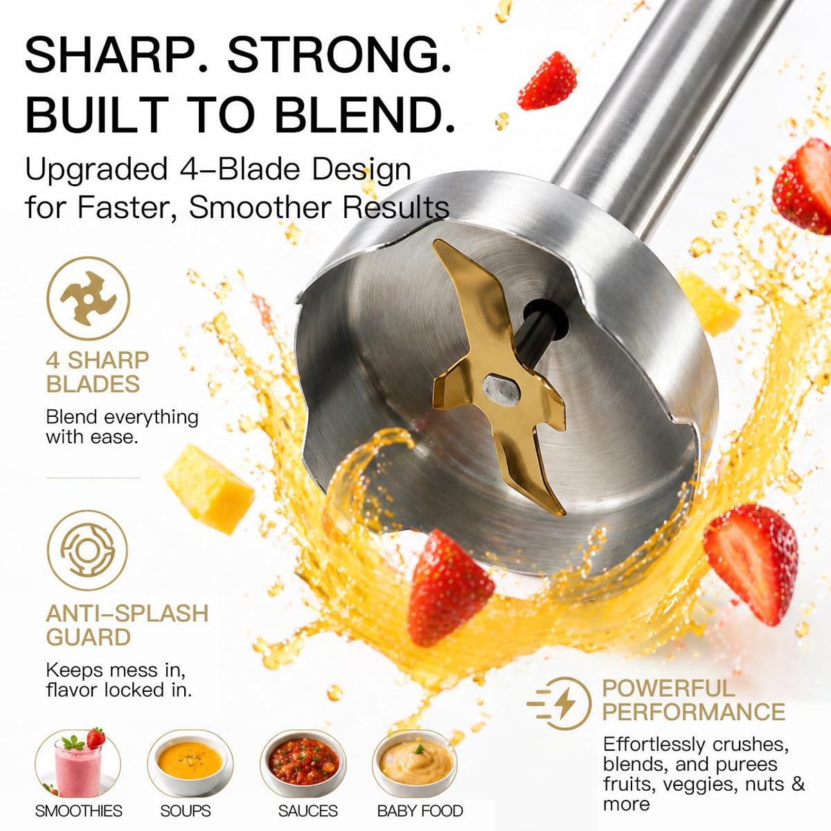 MegaWise Pro egg whisk attachment for light batters and whipping.