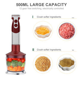 Megawise stainless-steel blades provide four-edge efficiency.