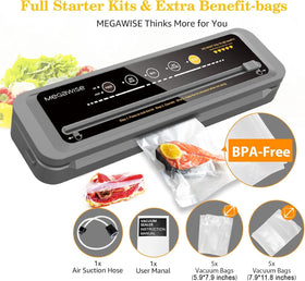 12-inch sealing wire seals multiple bags efficiently.