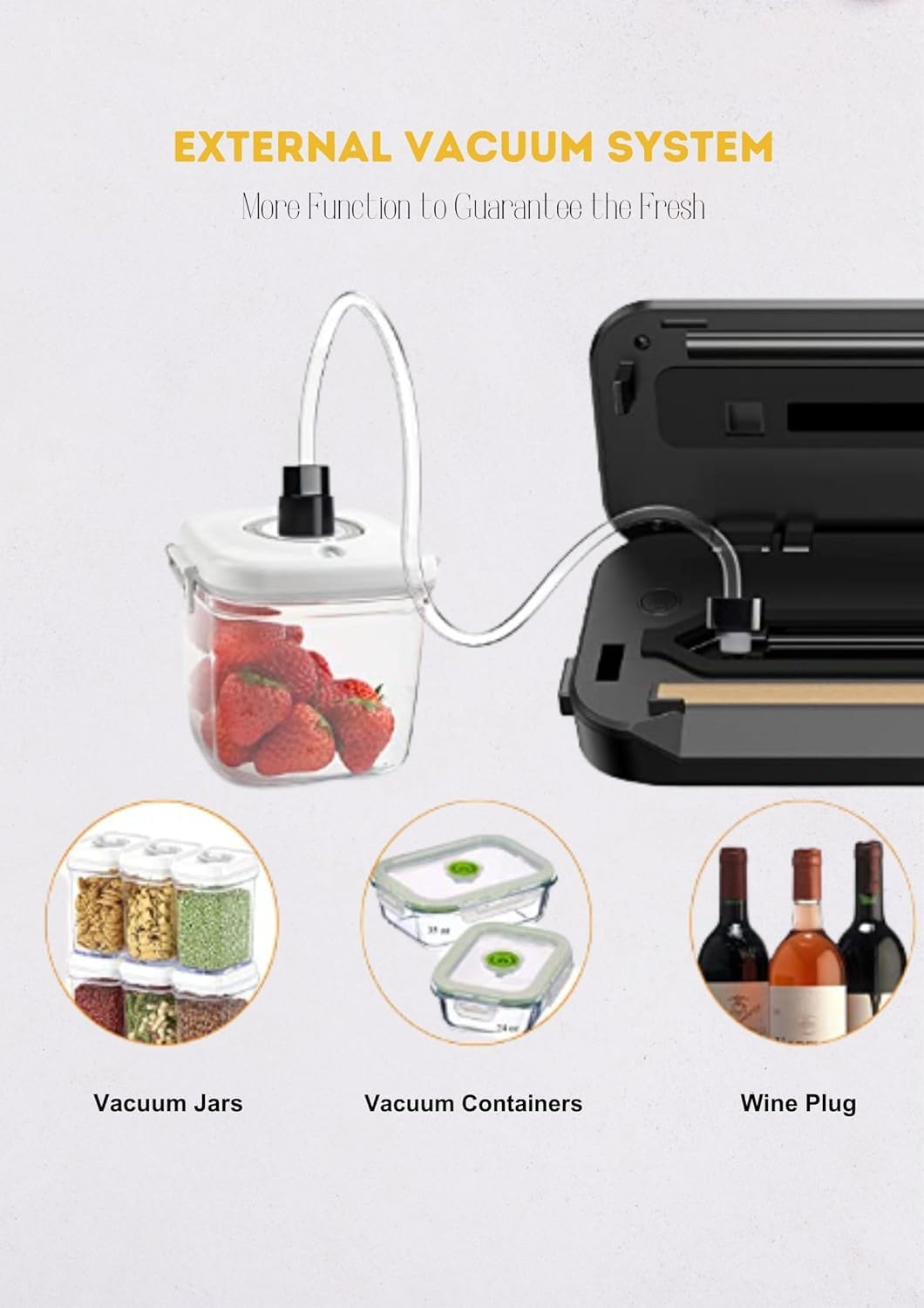 Megawise vacuum sealer offers dry, moist, wet, and cold modes for versatility.