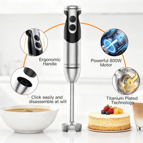 MEGAWISE whisk attachment ideal for whipping cream and eggs.