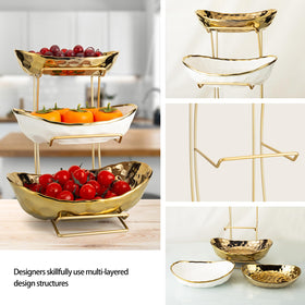 MEIGLQEA display keeps fruits, nuts, and snacks neatly organized.