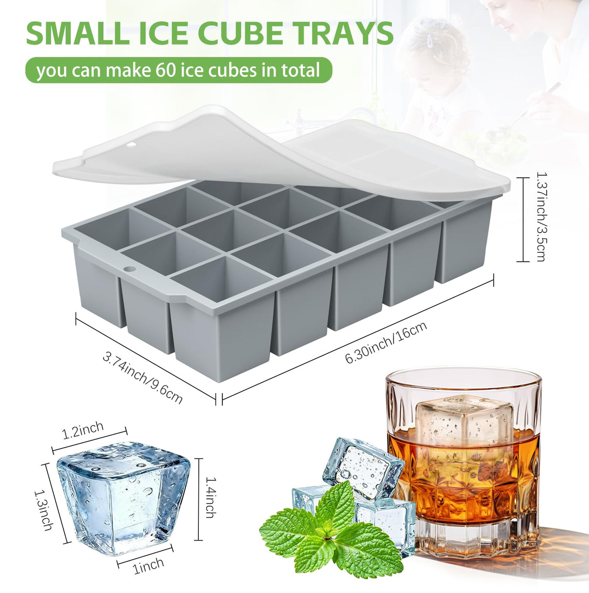 MEIJO easy-release square ice cubes enable quick, mess-free ice removal.