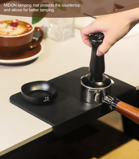 MEION Espresso Tamping Mat is compact and easy to store.