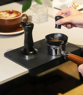 MEION Espresso Tamping Mat is waterproof and heat resistant near machines.