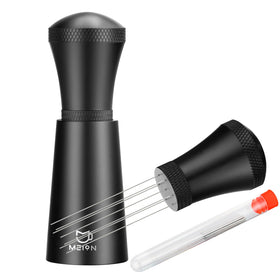 Meion WDT espresso distribution tool with stand for steady stirring in cafe and home settings