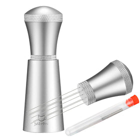 MEION WDT tool with stand enabling even extraction for espresso