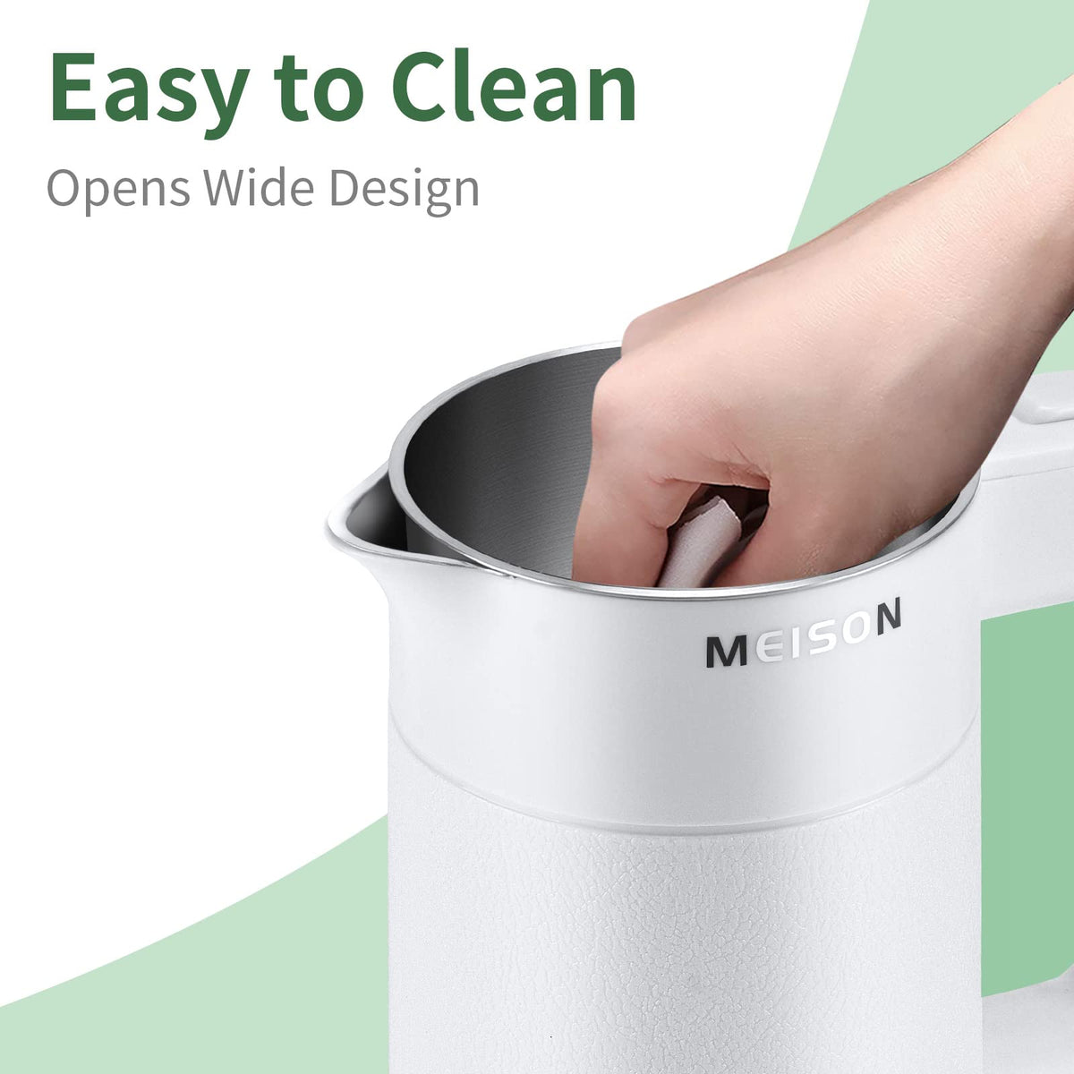 MEISON 0.6L kettle auto shut-off protects from boiling