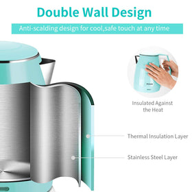 BPA-free cool-touch exterior for safe handling