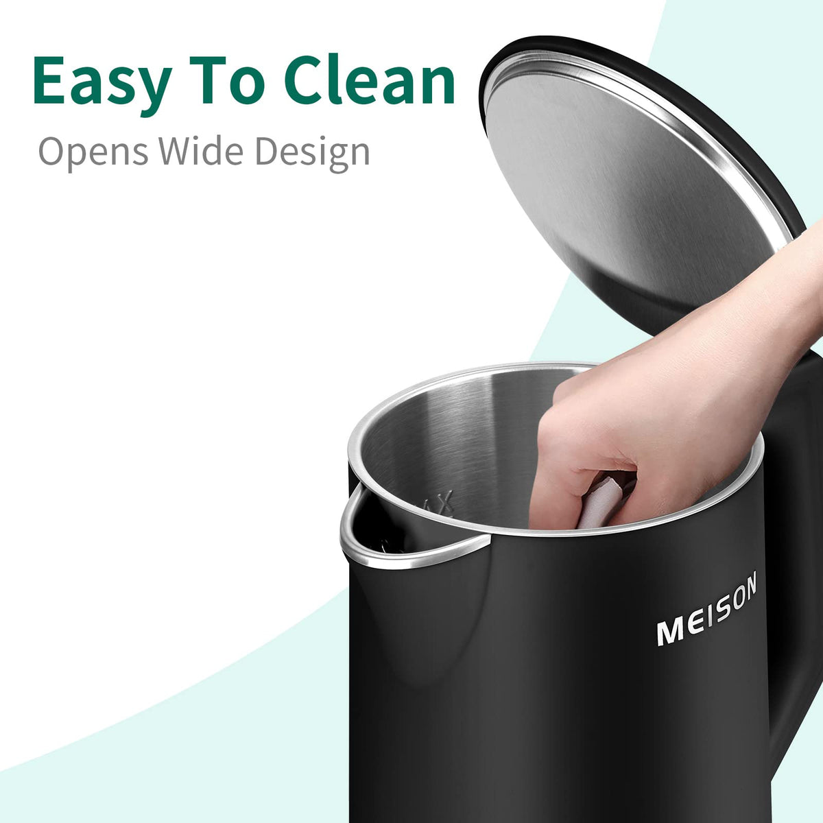 BPA-free exterior ensures safe handling and peace of mind