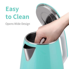 Wide-mouth opening for easy cleaning and filling