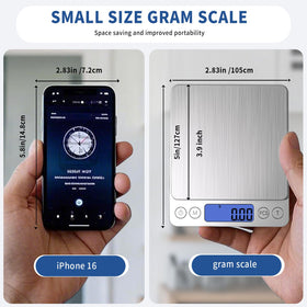 Meiya gram-scale tare-function allows zeroing with any container.