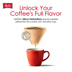 Melitta chlorine-free paper traps impurities for a smooth cup