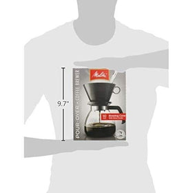 Melitta filter cone brewing system enabling quick, consistent pour-overs.