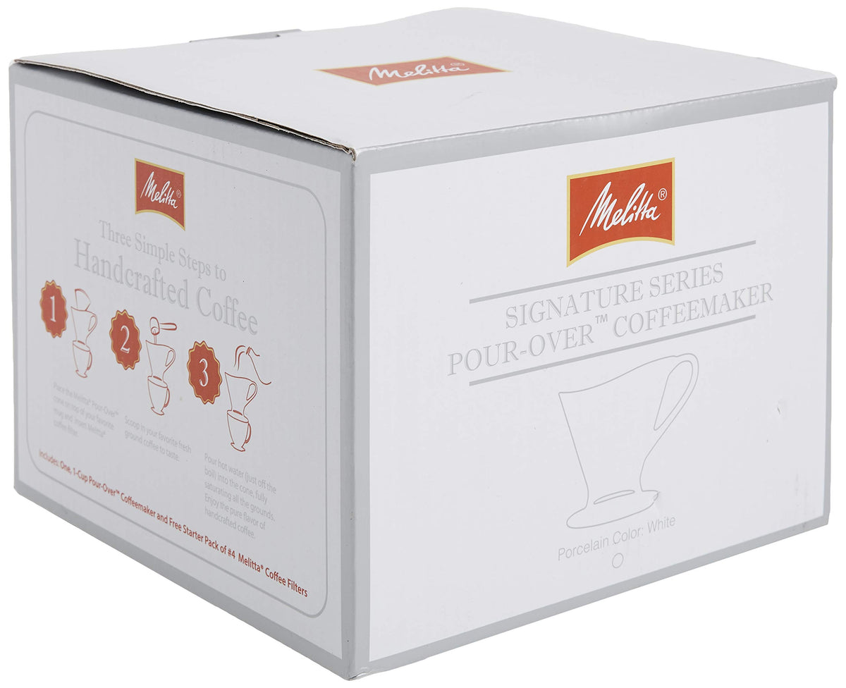 Melitta full product diagram highlighting durability and classic porcelain design.