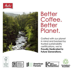 Gluten-free and kosher certified Melitta filters for responsible coffee rituals