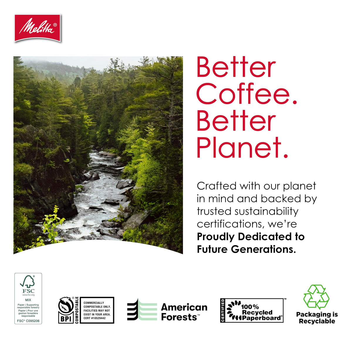 Made in the USA Melitta logo signaling quality craftsmanship.