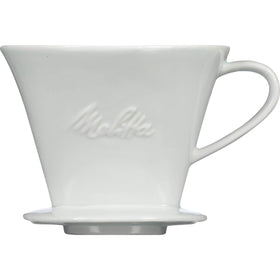 Melitta No. 2 porcelain pour-over cone with dishwasher-safe convenience