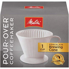 Melitta No. 2 pour-over set with mug ready for use in a kitchen