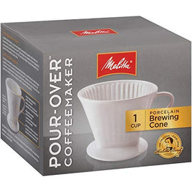 Melitta No. 2 cone includes starter filters for immediate brewing