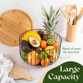 Melka Home open-wire design with airflow supports visible, accessible produce.