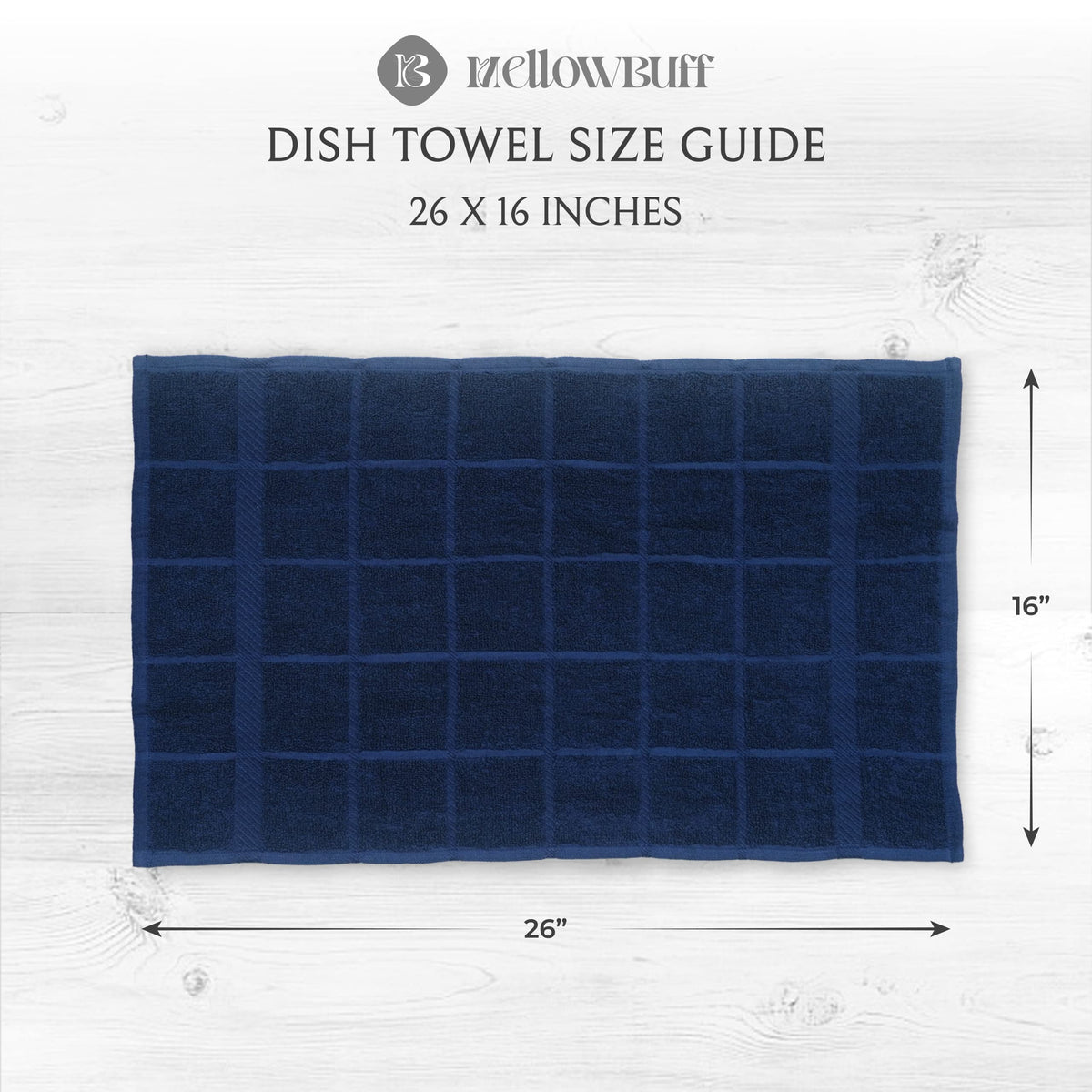 Mellow Buff cotton terry weave close-up, durable and lint-free performance