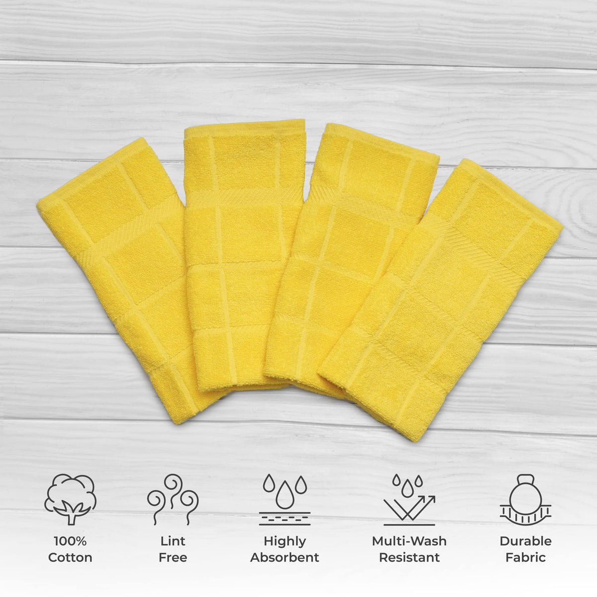 Mellow Buff close-up shows cotton terry texture for softness and absorbency