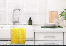 Mellow Buff 4-pack on a countertop complements various kitchen decors
