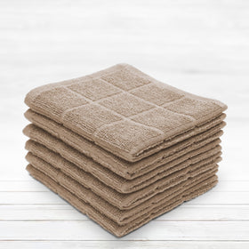 Mellow Buff multi-color pack keeps kitchen towels organized and cheerful.