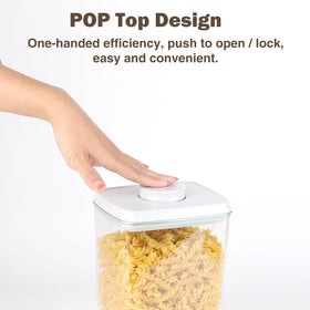 Melovom 3.4qt pasta storage container offering spacious capacity for bulk dry goods.