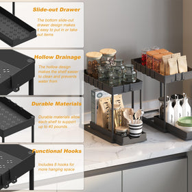 Meltrck tall bottle storage keeps cleaners organized under-sink