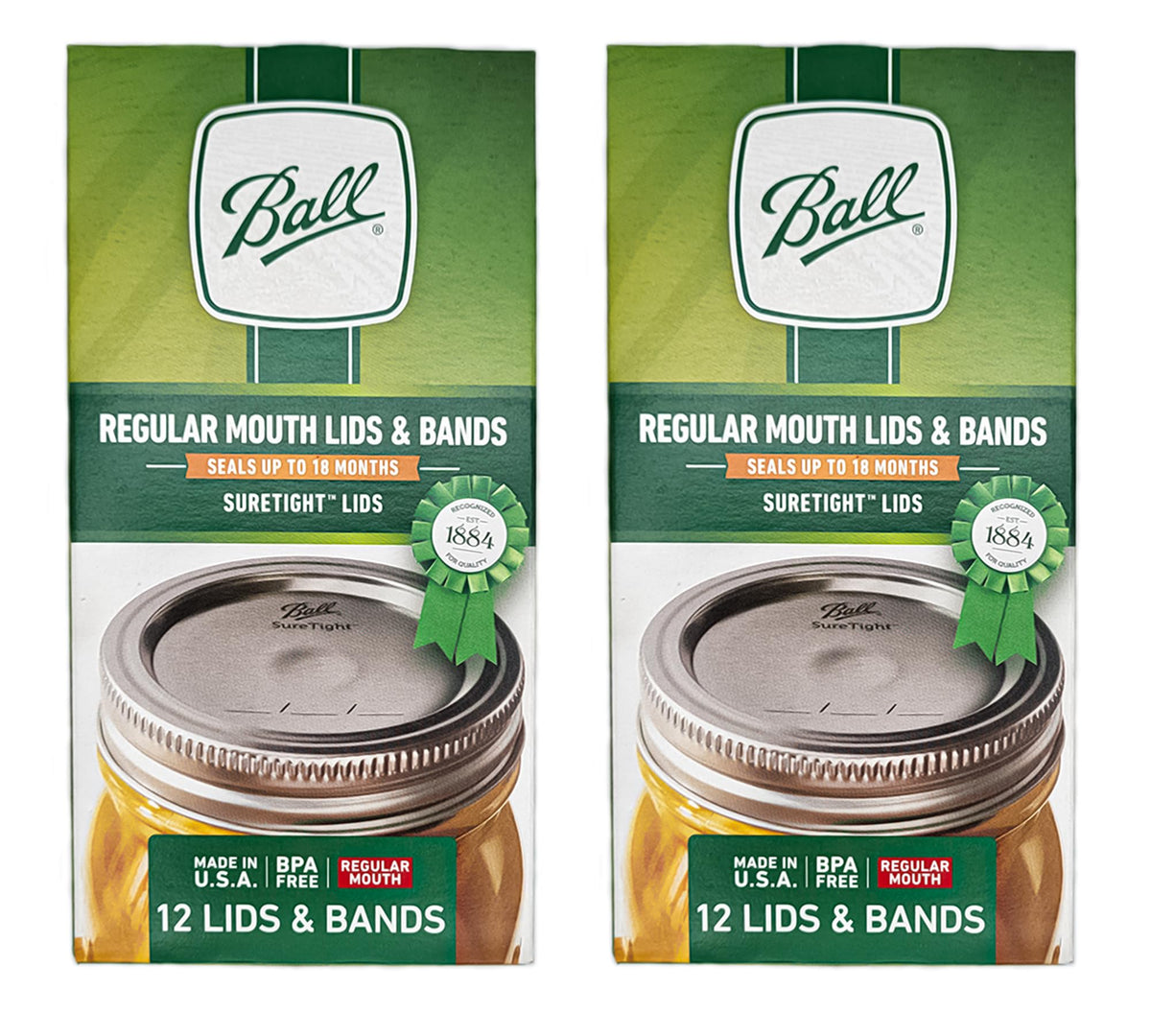MEM WORLDSHOP Packaged lids and bands shown for jars.
