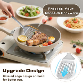 MemoGem utensil with ergonomic long handle for comfortable grip