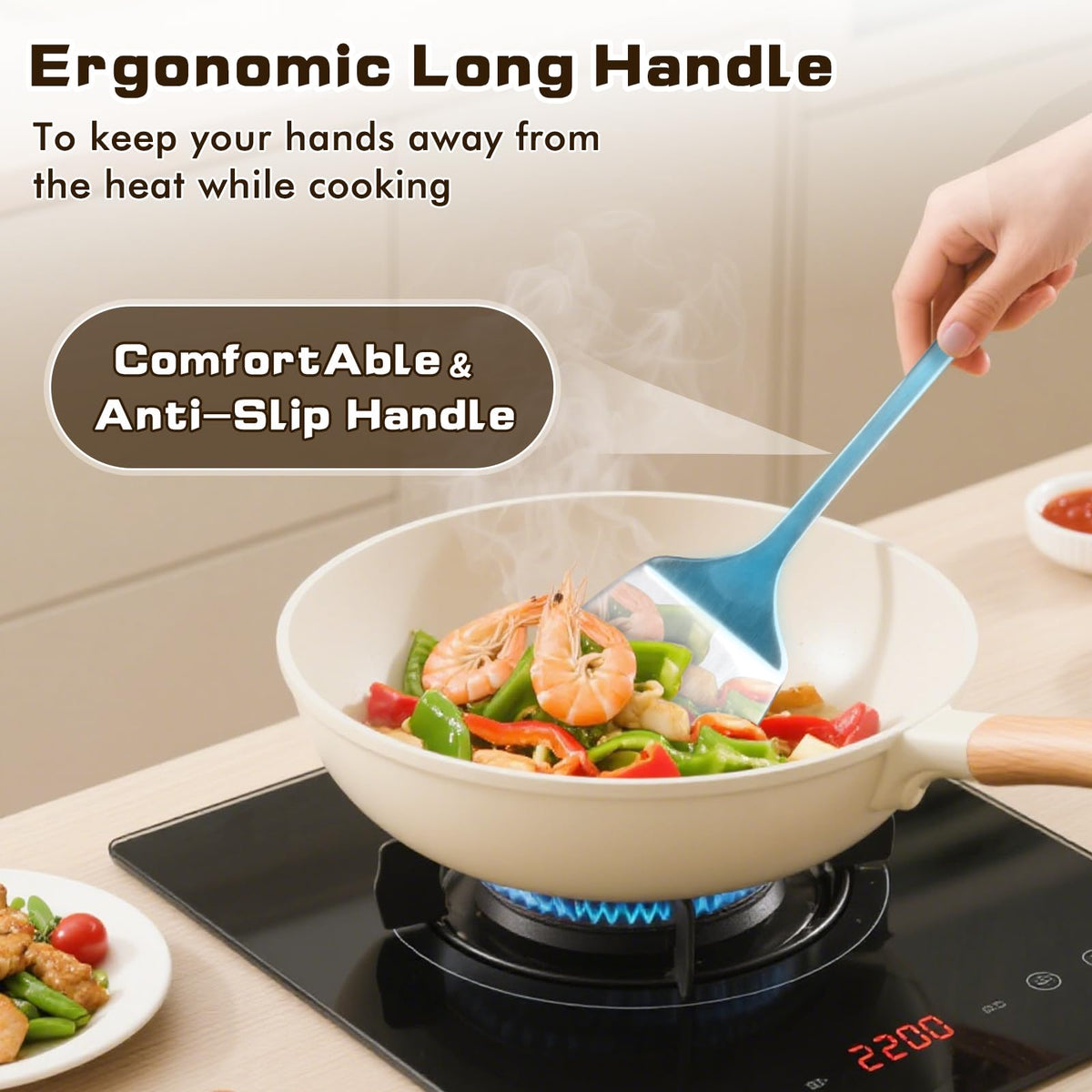 MemoGem slotted spatula for precise turning without scratches