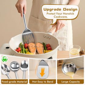 MemoGem deep soup ladle for hearty portions and easy pouring