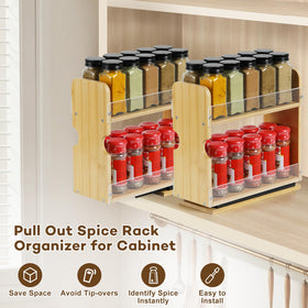 Memxike space-saving design doubles storage while keeping jars organized.