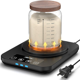 MENGBEI electric sourdough starter warmer mat front view for stable fermentation warmth