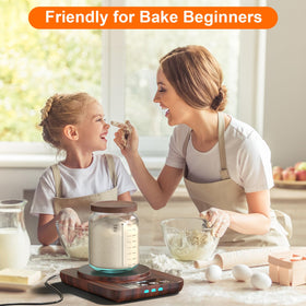MENGBEI sourdough warmer control panel shows precise temperature and timer