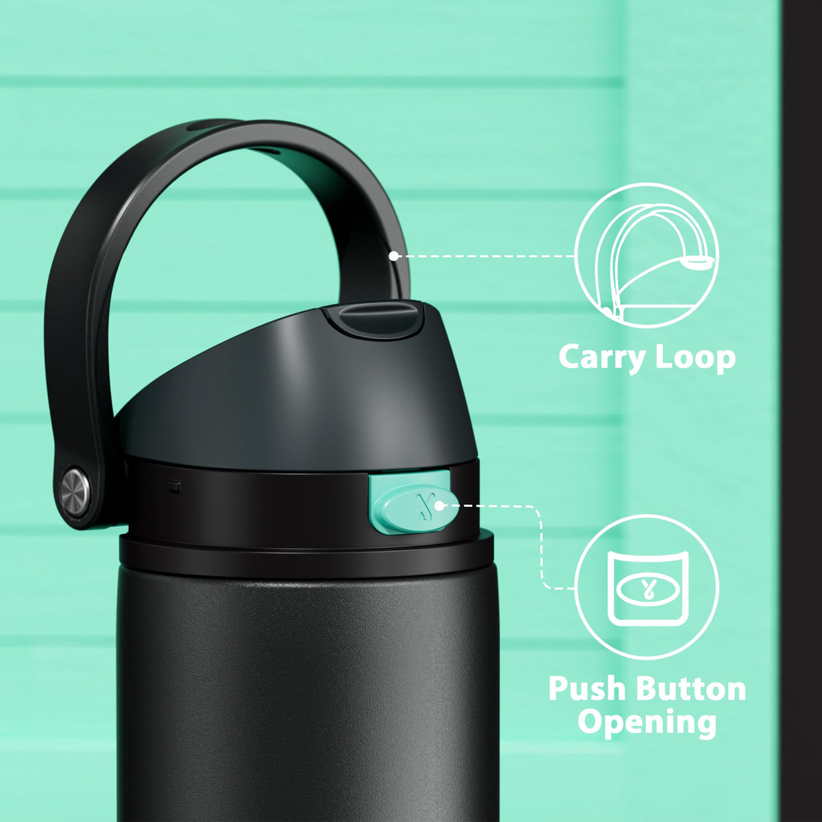 Meoky 18/8 stainless steel construction for durable hydration