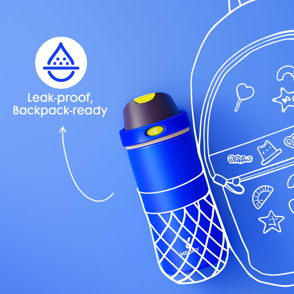 Meoky wide-mouth design simplifies cleaning and ice addition.
