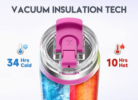 Meoky 2-in-1 lid with straw and sip options
