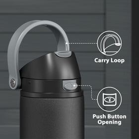 Meoky bottle in use at gym cool drink accessible